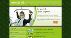 Desktop Screenshot of hansefit.de